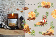 Winter Spices Watercolor Clipart, a Seasonal Illustration by AnitaPol (Thumbnail 2 of 13)