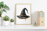 Watercolor Antique Halloween Clipart, an Illustration by Canvas Craft (Thumbnail 6 of 7)