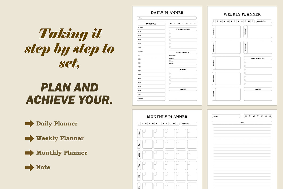 Digital Business Planner Template, a Stationery Template by DesignByStore (Photo 4 of 5)
