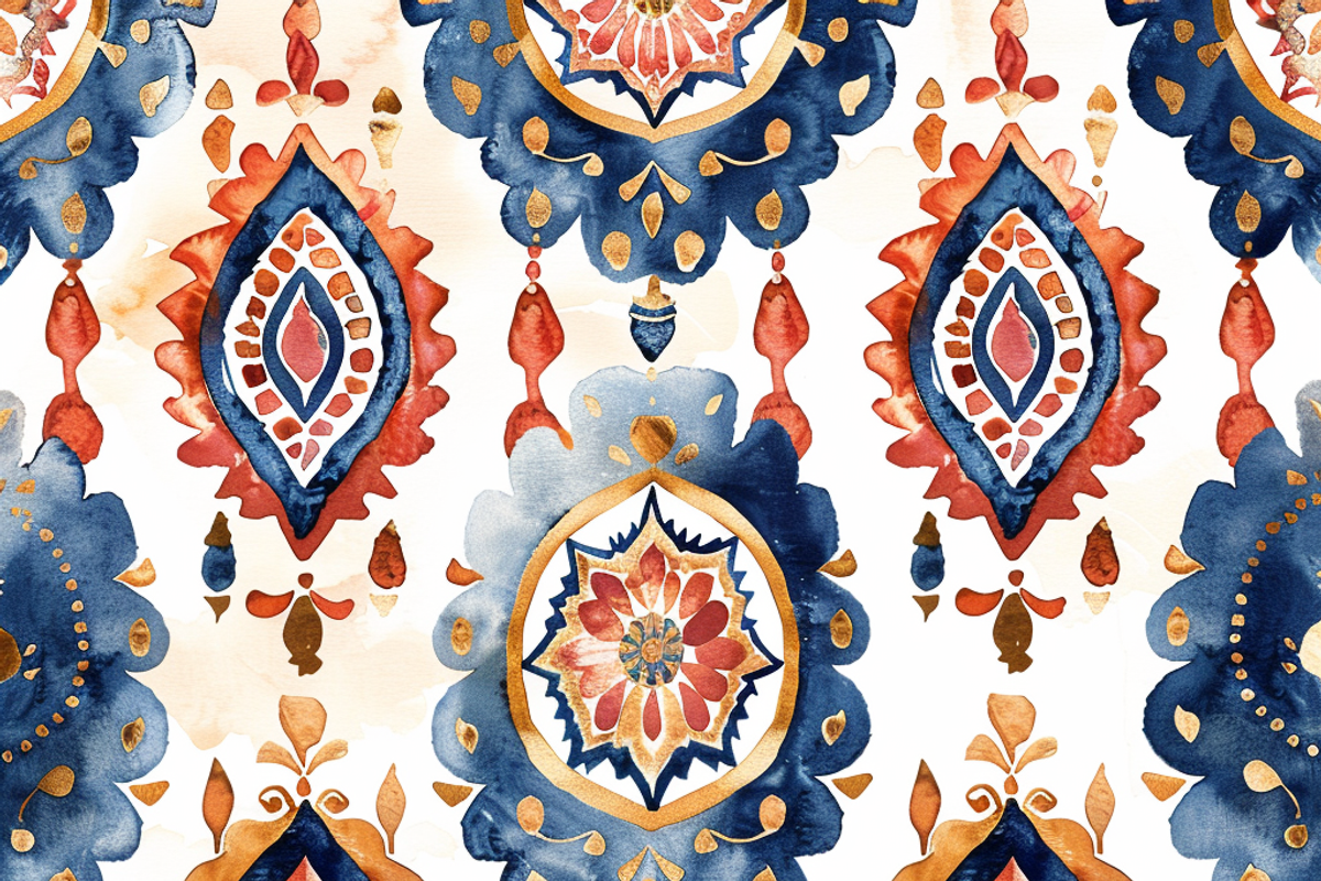 Boho Moroccan Seamless, a Pattern Graphic by Printable Treasure (Photo 2 of 3)