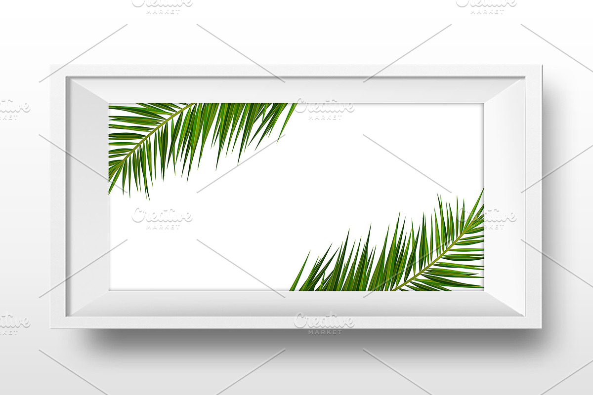 Palm Leaves Template for Banners, a Poster Template by Leo Edition (Photo 3 of 3)