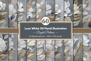 Luxe White Oil Floral Illustration, a Decorative Illustration by Housui Patterns (Thumbnail 1 of 17)