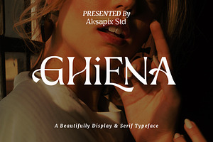 Ghiena - Display Serif Typeface, a Serif Font by Aksapix Studio