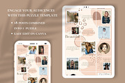 Jeanne Instagram Puzzle CANVA, a Social Media Template by bonadigitals (Thumbnail 3 of 5)