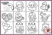 Little Girl Love Coloring Pages, an Object Illustration by EduEnrich (Thumbnail 3 of 3)