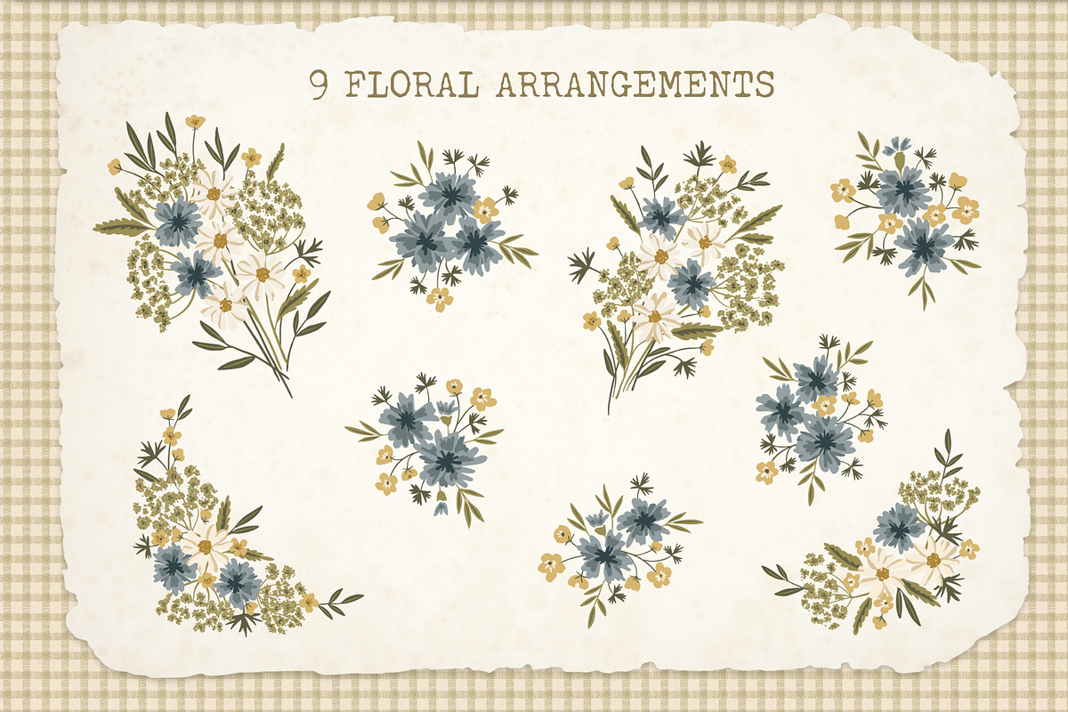 Farmstead Meadow Clipart & Patterns, a Pattern Graphic by PATTERNS etc. (Photo 7 of 12)