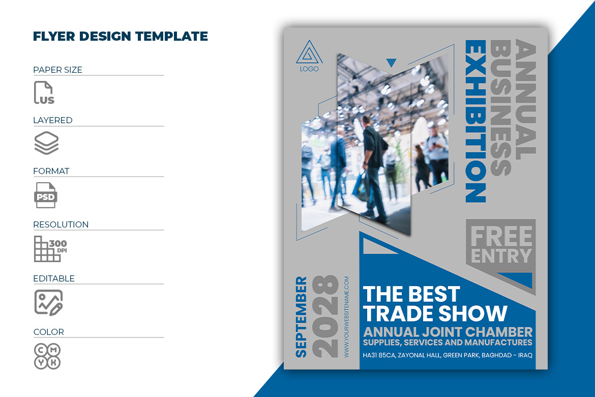 Business Exhibition Flyer Template