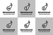 Letter H I P Q S Z Pear Logo Set, a Branding & Logo Template by Pray Art Design Studio (Thumbnail 2 of 2)