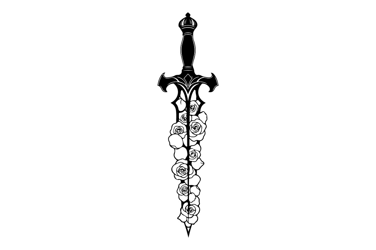 Ornamental Dagger Silhouette Bundle, an Object Illustration by Gaye Art (Photo 15 of 31)