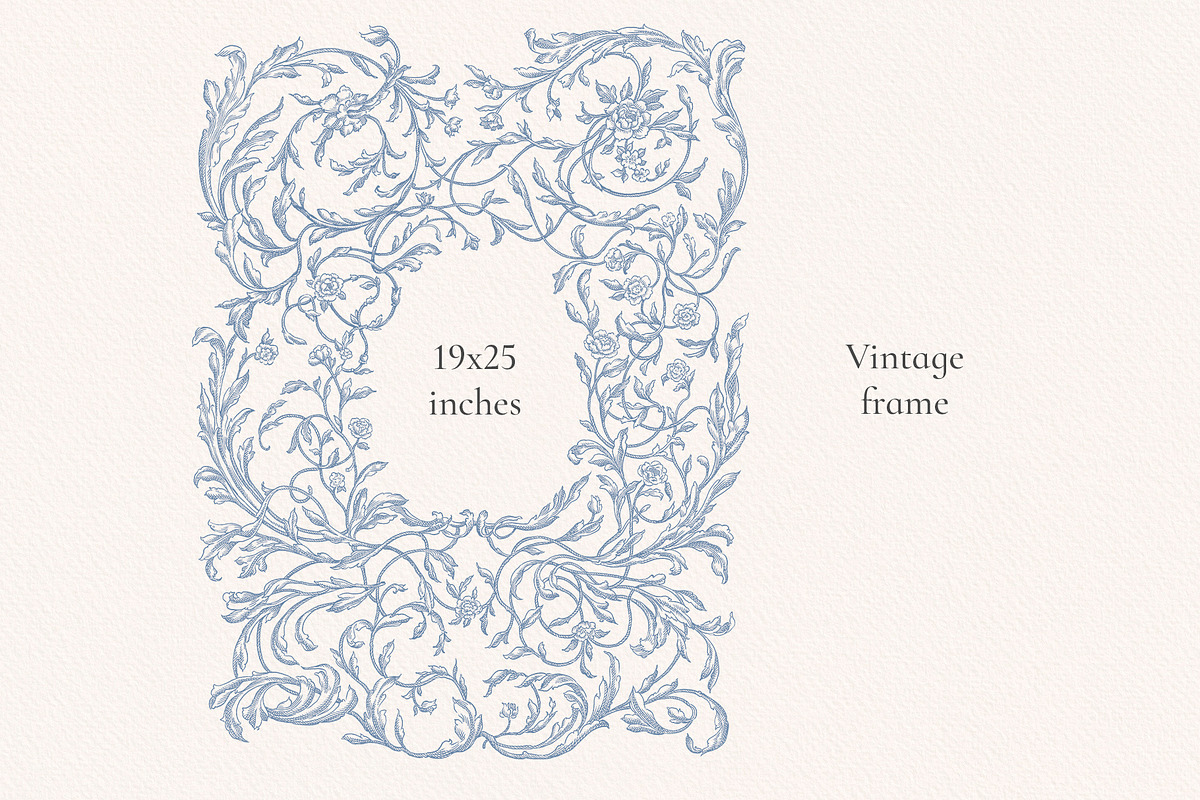 Floria Vintage Png & Vector Frames, a Decorative Illustration by Ekaproeka (Photo 6 of 7)