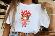 Cherry Girl Postage Stamps Sublimati, an Illustration by CrexoraLab (Thumbnail 2 of 5)