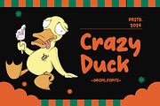 Crazy Duck, a Handwritten Font by LetterStock (Thumbnail 1 of 6)