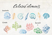 Ocean | Vector line art collection, an Illustration by Navenzeles (Thumbnail 7 of 11)