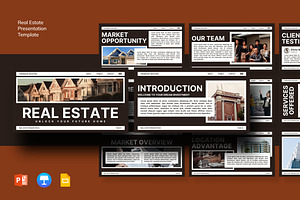 Real Estate Presentation Template, a Presentation Template by Glyphminds Studios