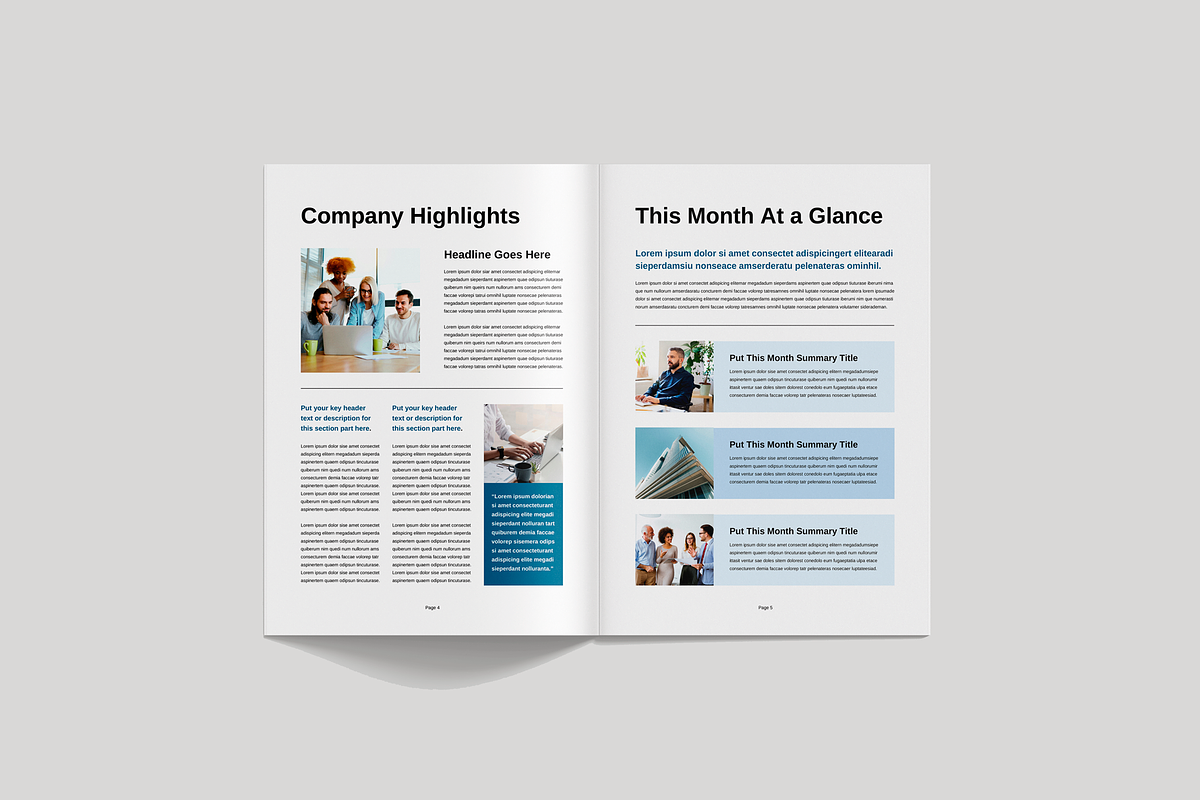 Newsletter Template | Canva & Indd, a Magazine Template by Leaflove (Photo 4 of 10)