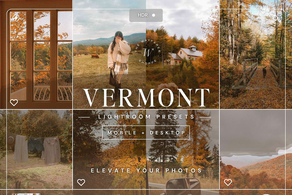 15 Vibrant Fall Lightroom Presets, a Preset Add-On by TheWayfarerShoppe (Photo 1 of 9)