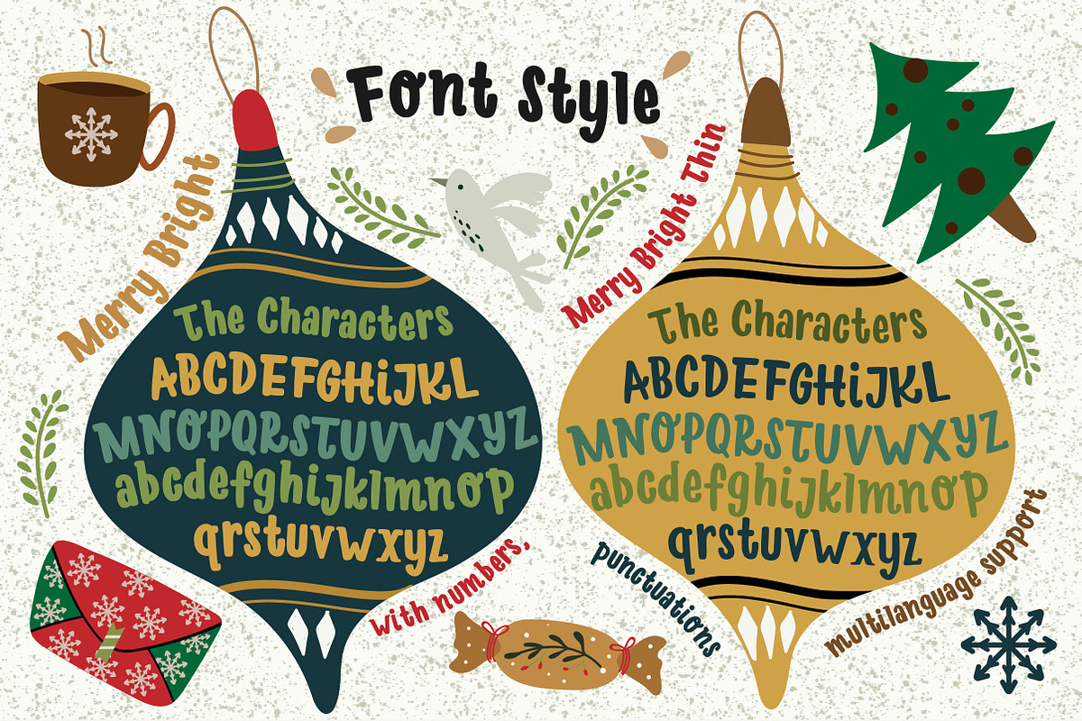 Merry Bright Typeface preview 2
