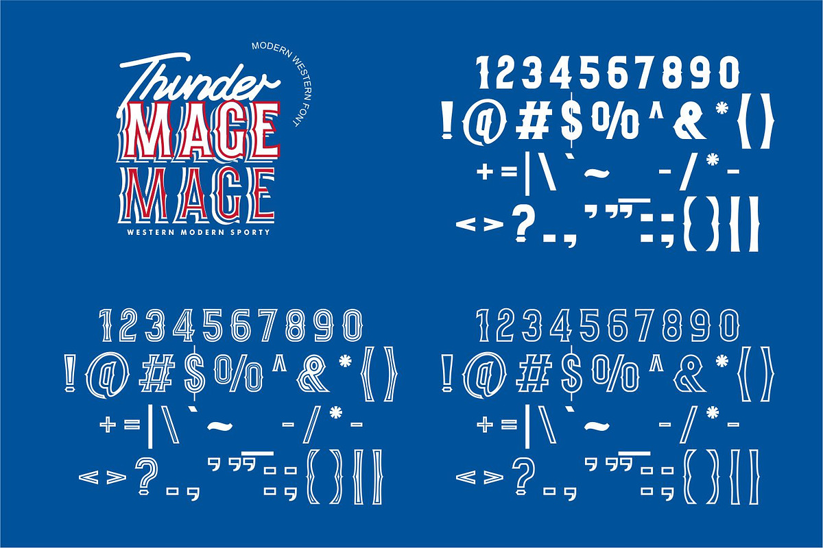 Thunder Mage Display Retro Font, a Symbol Font by WhymoreArt (Photo 12 of 12)