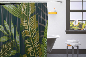 Bath Curtain Mockup 02