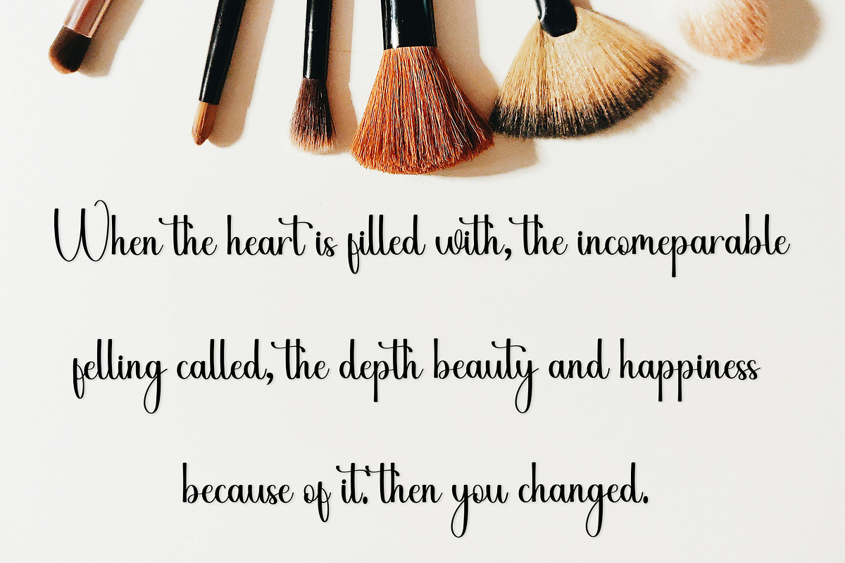 Dauting Birthday, a Handwritten Font by FreshTypeINK (Photo 4 of 8)