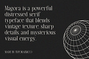 Magora | Modern Distressed Serif, a Serif Font by Typoraith Co (Thumbnail 10 of 10)