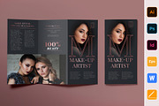 Trifold Brochure Makeup Artist, a Brochure Template by TemplatesNow! (Thumbnail 1 of 3)