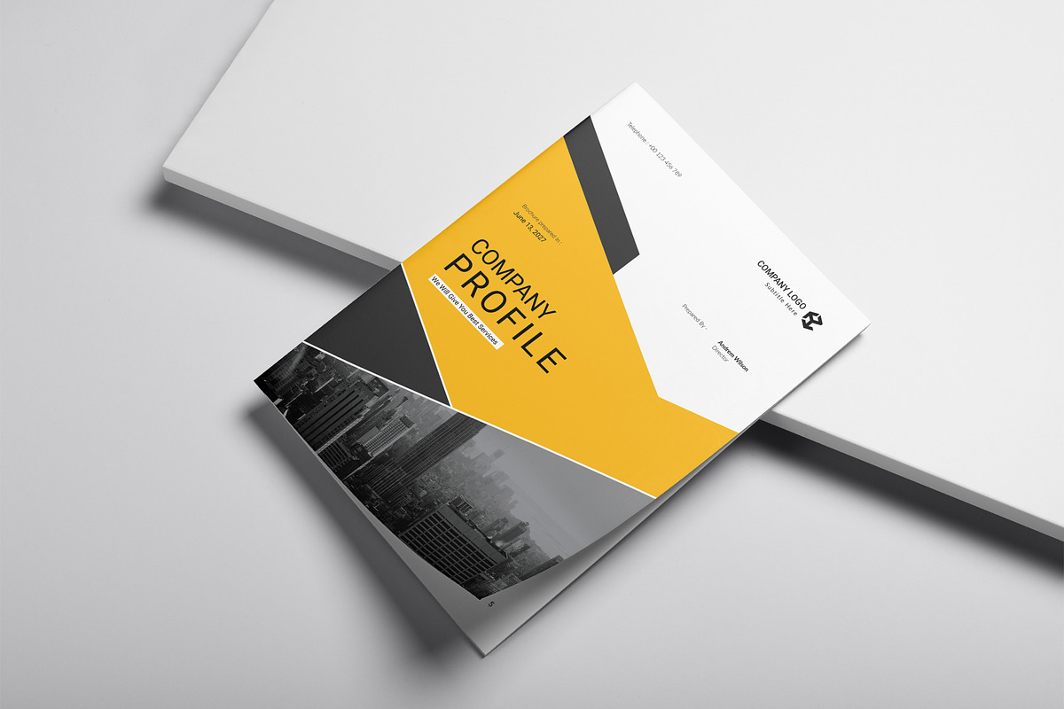 Company Brochure Template, a Brochure Template by DesignCrest (Photo 2 of 12)
