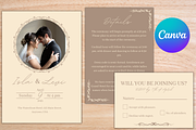 Minimalist Wedding Invitation, an Invitation Template by Talentex Invitations (Thumbnail 1 of 4)