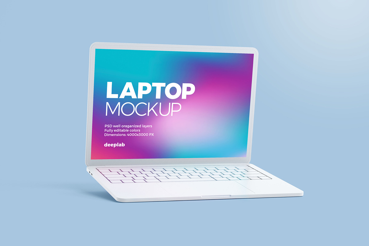 Macbook Pro Clay Mockup set, a Device Mockup by Deeplab (Photo 16 of 19)