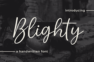 Blighty - a Handwritten Font