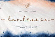 Lambresia Script, a Script Font by Kotak Kuning Studio (Thumbnail 1 of 8)