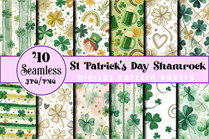 St Patrick's Day Shamrock Digital, an Illustration by Wow Magic