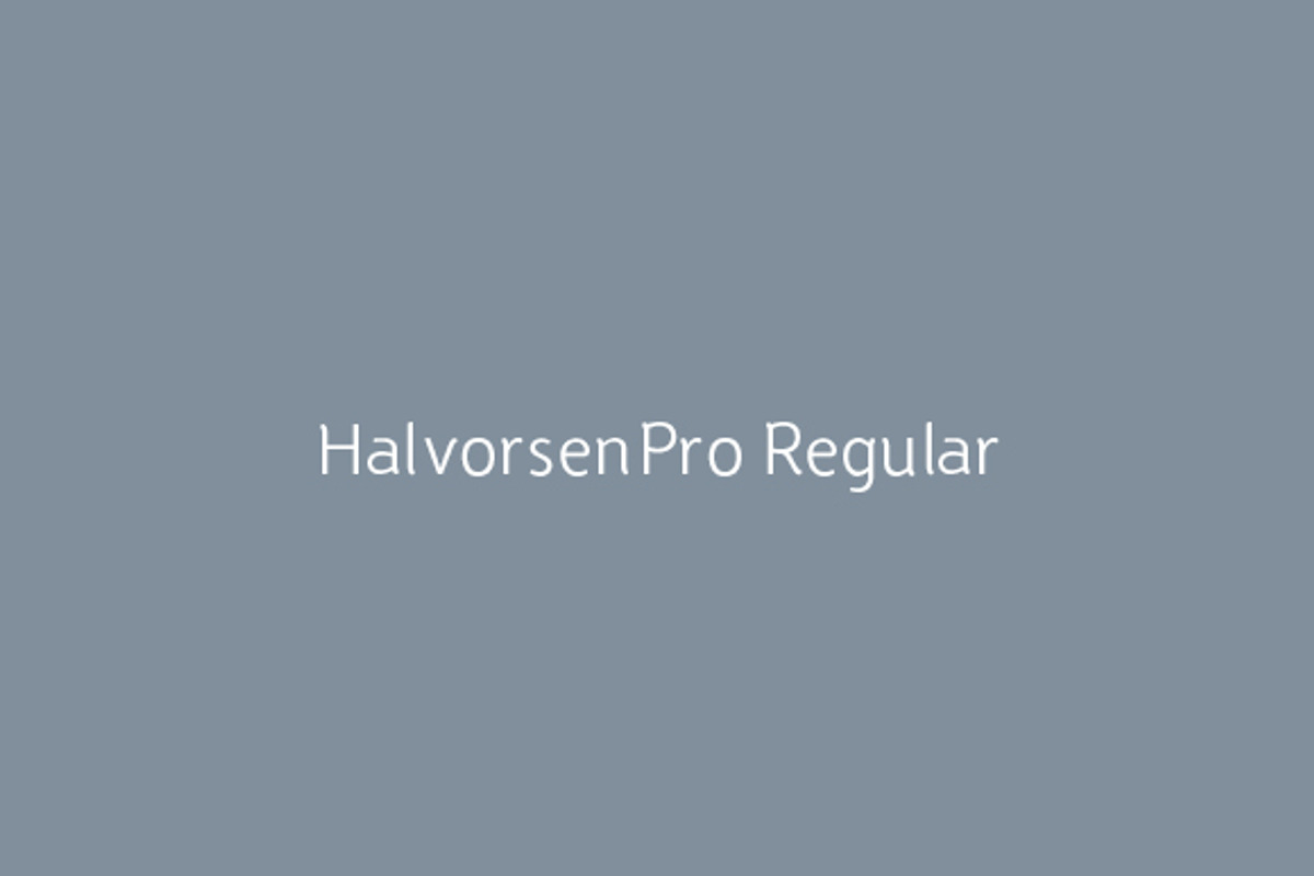 HalvorsenPro Regular