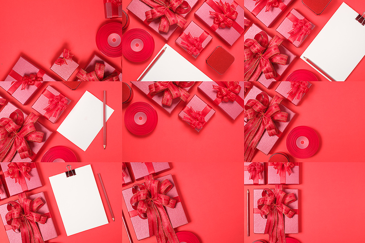 40 Red Gift Box Stock Image, a Books & Magazine Mockup by FWStudio (Photo 4 of 7)