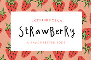 Strawberry Handwritten Font, a Script Font by Craft & Bear (Thumbnail 1 of 4)