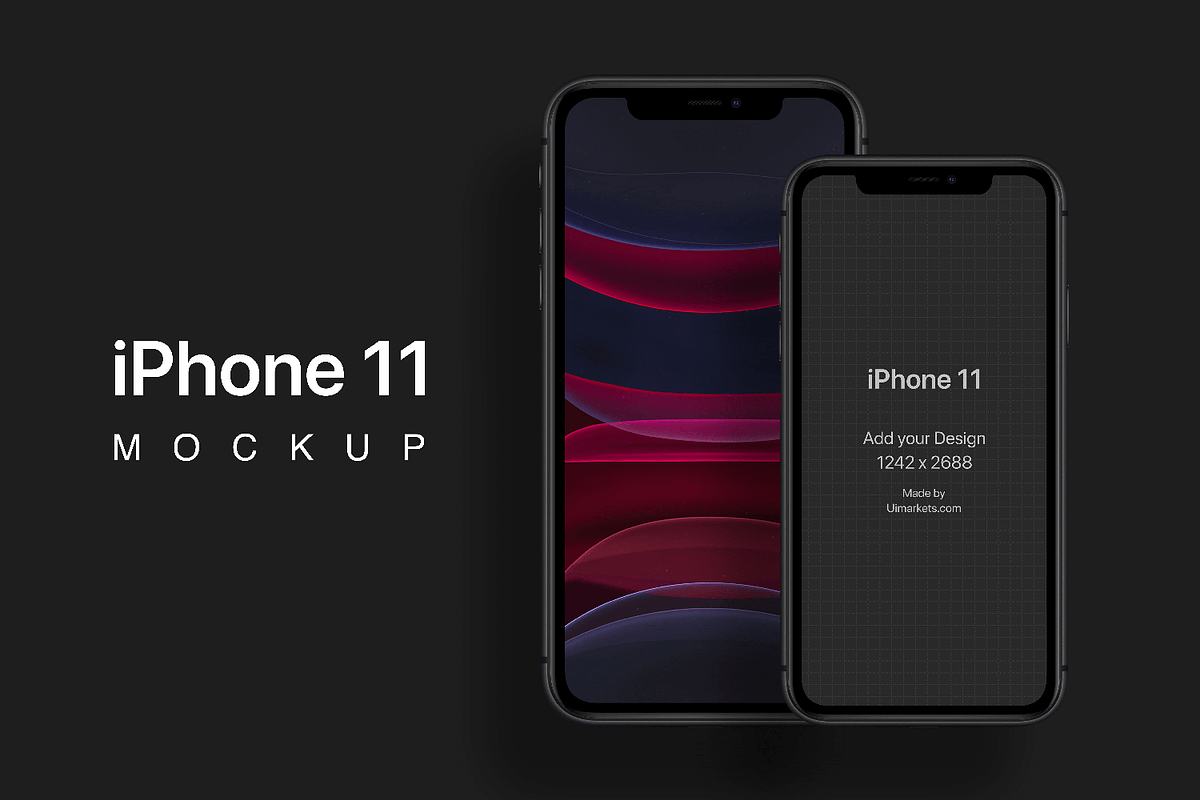 iPhone 11 Mockups, an iPhone Mockup by Ui Markets (Photo 7 of 15)
