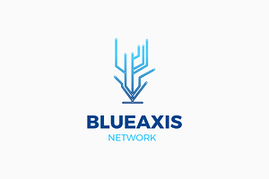 Blue Axis Gradient line Logo, a Branding & Logo Template by Artnivora.Std