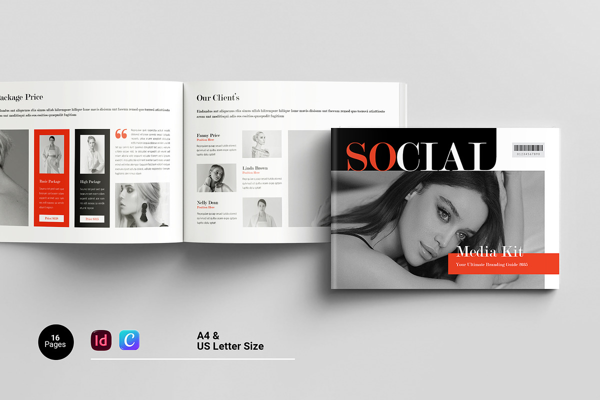 Social Media Kit Template Landscape, a Brochure Template by Spark_Creative (Photo 1 of 14)