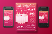 Valentine Dinner Flyer, a Flyer Template by Annora Studio (Thumbnail 2 of 6)