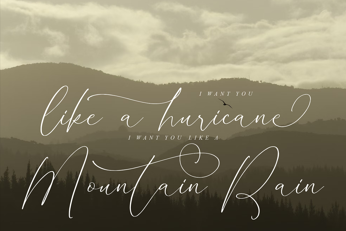Homylane Dreamyntine Chic Calligraph, a Script Font by Storytype Studio (Photo 6 of 15)