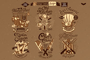 6 Vintage Cooking Badges, a Branding & Logo Template by PaperBat (Thumbnail 2 of 5)