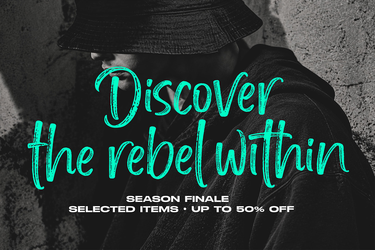 Handicate - Handwritten Brush Font, a Script Font by Subectype Studio (Photo 5 of 9)