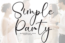 Simple Party | Script Font