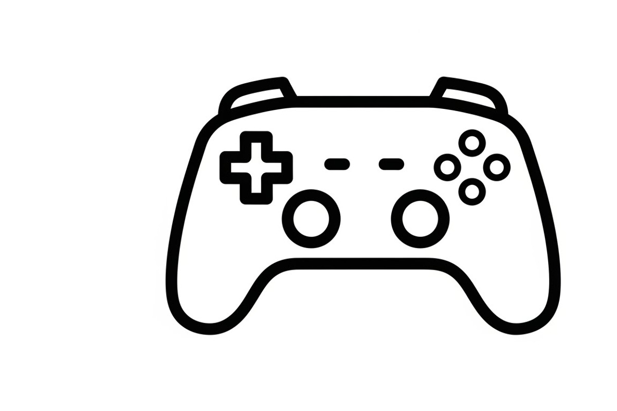 set of gaming controller silhouettes, an Illustration by Amazin_art (Photo 4 of 41)