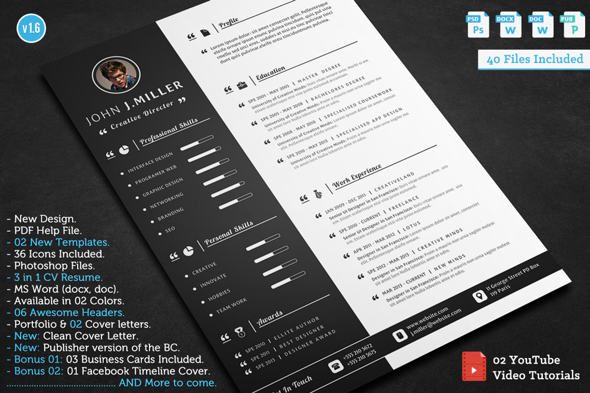 Get The Job, a Resume Template by CodePower (Photo 2 of 8)