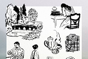 Poetcore: Ink Illustrations & Frames, a Decorative Illustration by divanovskaya_nv (Thumbnail 8 of 23)