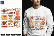 Preppy Football T Shirt Design, a Sport Illustration by Unique Design Team (Thumbnail 5 of 7)