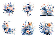 Soft spring florals clipart, an Illustration by SinaCreation (Thumbnail 4 of 11)