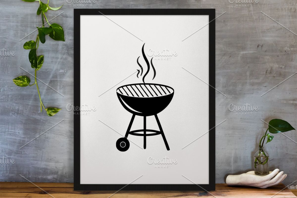 Barbecue Silhouette SVG, a Food Illustration by newminddesign (Photo 3 of 3)
