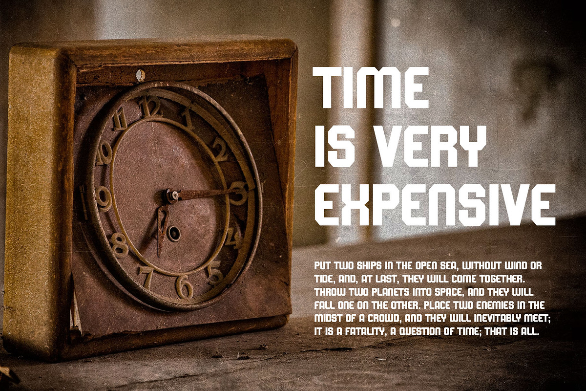 Broken Condensed Sans Serif Font, a Sans Serif Font by Graphicxell (Photo 3 of 6)